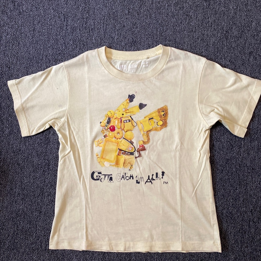 Uniqlo Yellow Pokémon Kids T-Shirt